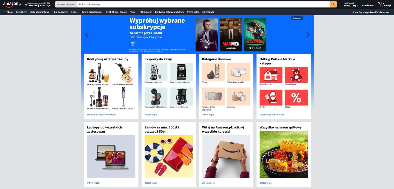 ZYNQ Dashboard - analityka sprzedaży Amazon